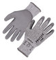 A Picture of product EGO-10453 ergodyne® ProFlex 7030 ANSI A3 PU Coated CR Gloves. Size Medium. Gray. 12 pairs/pack. Ships in 1-3 Business Days.