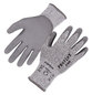 A Picture of product EGO-10454 ergodyne® ProFlex 7030 ANSI A3 PU Coated CR Gloves. Size Large. Gray. 12 pairs/pack. Ships in 1-3 Business Days.