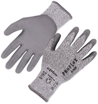 ergodyne® ProFlex 7030 ANSI A3 PU Coated CR Gloves. Size 2X-Large. Gray. 12 pairs/pack. Ships in 1-3 Business Days.