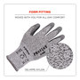 A Picture of product EGO-10464 ergodyne® ProFlex 7030 ANSI A3 PU Coated CR Gloves Gray, Large, Pair, Ships in 1-3 Business Days