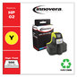 A Picture of product IVR-73WN Innovera® 21WN, 71WN, 72WN, 73WN, 74WN, 75WN Inkjet Cartridge Remanufactured Yellow Ink, Replacement for 02 (C8773WN), 500 Page-Yield