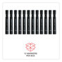A Picture of product UNV-07051 Universal™ Chisel Tip Permanent Marker Broad Black, Dozen