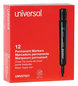 A Picture of product UNV-07051 Universal™ Chisel Tip Permanent Marker Broad Black, Dozen