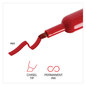 A Picture of product UNV-07052 Universal™ Chisel Tip Permanent Marker Broad Red, Dozen