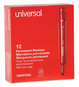 A Picture of product UNV-07052 Universal™ Chisel Tip Permanent Marker Broad Red, Dozen