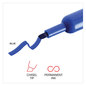A Picture of product UNV-07053 Universal™ Chisel Tip Permanent Marker Broad Blue, Dozen