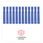A Picture of product UNV-07053 Universal™ Chisel Tip Permanent Marker Broad Blue, Dozen