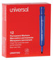 A Picture of product UNV-07053 Universal™ Chisel Tip Permanent Marker Broad Blue, Dozen
