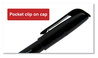 A Picture of product UNV-07071 Universal™ Pen-Style Permanent Marker Fine Bullet Tip, Black, Dozen