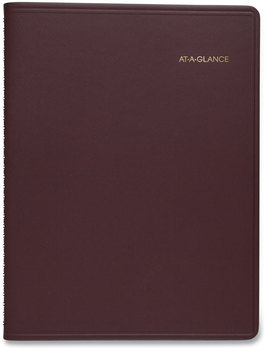 AT-A-GLANCE® Weekly Appointment Book 11 x 8.25, Winestone Cover, 13-Month (Jan to Jan): 2024 2025
