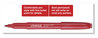A Picture of product UNV-07072 Universal™ Pen-Style Permanent Marker Fine Bullet Tip, Red, Dozen