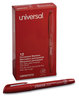 A Picture of product UNV-07072 Universal™ Pen-Style Permanent Marker Fine Bullet Tip, Red, Dozen