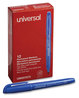 A Picture of product UNV-07073 Universal™ Pen-Style Permanent Marker Fine Bullet Tip, Blue, Dozen