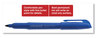 A Picture of product UNV-07073 Universal™ Pen-Style Permanent Marker Fine Bullet Tip, Blue, Dozen