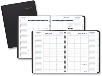 AT-A-GLANCE® Triple View™ Weekly/Monthly Appointment Book Weekly Vertical-Column Format 11 x 8.25, Black Cover, 12-Month (Jan to Dec): 2024