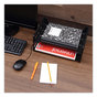 A Picture of product UNV-08100 Universal® Recycled Plastic Side Load Desk Trays 2 Sections, Letter Size Files, 13" x 9" 2.75", Black