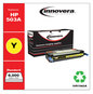 A Picture of product IVR-7582A Innovera® 7581A, 7582A, 7583A Laser Cartridge Remanufactured Yellow Toner, Replacement for 503A (Q7582A), 6,000 Page-Yield