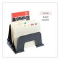 A Picture of product UNV-08105 Universal® Recycled Plastic Incline Sorter 5 Sections, Letter Size Files, 13.25" x 9" Black