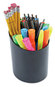 A Picture of product UNV-08108 Universal® Recycled Plastic Big Pencil Cup 4.38" Diameter x 5.63"h, Black