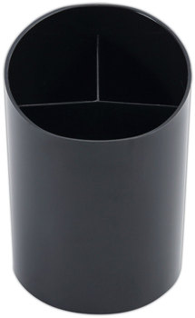 Universal® Recycled Plastic Big Pencil Cup 4.38" Diameter x 5.63"h, Black