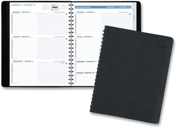 AT-A-GLANCE® The Action Planner® Weekly Appointment Book 11 x 8, Black Cover, 12-Month (Jan to Dec): 2025