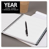 A Picture of product AAG-75101P05 AT-A-GLANCE® Elevation Academic Weekly/Monthly Planner 8.5 x 5.5, Black Cover, 12-Month (July to June): 2024 2025