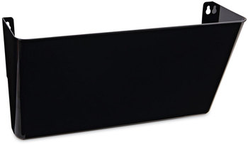 Universal® Wall File Pockets Plastic, Letter Size, 13" x 4.13" 7", Black