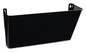 A Picture of product UNV-08122 Universal® Wall File Pockets Plastic, Letter Size, 13" x 4.13" 7", Black