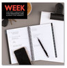 A Picture of product AAG-75101P05 AT-A-GLANCE® Elevation Academic Weekly/Monthly Planner 8.5 x 5.5, Black Cover, 12-Month (July to June): 2024 2025