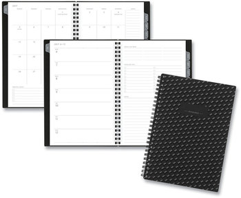 AT-A-GLANCE® Elevation Academic Weekly/Monthly Planner 8.5 x 5.5, Black Cover, 12-Month (July to June): 2024 2025