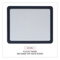 A Picture of product UNV-08165 Universal® Deluxe Recycled Cubicle Dry Erase Board 15.88 x 12.88, White Surface, Charcoal Plastic Frame