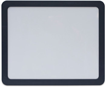 Universal® Deluxe Recycled Cubicle Dry Erase Board 15.88 x 12.88, White Surface, Charcoal Plastic Frame