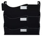 A Picture of product UNV-08174 Universal® Grande Central Filing System 7 Sections, Legal/Letter Size, Wall Mount, 16" x 4.75" 38.25", Black, 7/Pack