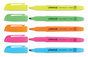 A Picture of product UNV-08850 Universal™ Pocket Highlighters Assorted Ink Colors, Chisel Tip, Barrel 5/Set