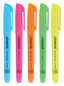 A Picture of product UNV-08850 Universal™ Pocket Highlighters Assorted Ink Colors, Chisel Tip, Barrel 5/Set
