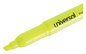 A Picture of product UNV-08851 Universal™ Pocket Highlighters Fluorescent Yellow Ink, Chisel Tip, Barrel, Dozen