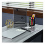 A Picture of product UNV-08852 Universal™ Pocket Highlighters Fluorescent Green Ink, Chisel Tip, Barrel, Dozen