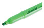 A Picture of product UNV-08852 Universal™ Pocket Highlighters Fluorescent Green Ink, Chisel Tip, Barrel, Dozen