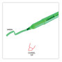 A Picture of product UNV-08852 Universal™ Pocket Highlighters Fluorescent Green Ink, Chisel Tip, Barrel, Dozen