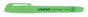 A Picture of product UNV-08852 Universal™ Pocket Highlighters Fluorescent Green Ink, Chisel Tip, Barrel, Dozen
