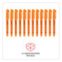 A Picture of product UNV-08853 Universal™ Pocket Highlighters Fluorescent Orange Ink, Chisel Tip, Barrel, Dozen