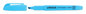 A Picture of product UNV-08854 Universal™ Pocket Highlighters Fluorescent Blue Ink, Chisel Tip, Barrel, Dozen