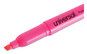 A Picture of product UNV-08855 Universal™ Pocket Highlighters Fluorescent Pink Ink, Chisel Tip, Barrel, Dozen