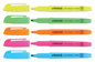 A Picture of product UNV-08857 Universal™ Pocket Highlighters Assorted Ink Colors, Chisel Tip, Barrel Dozen