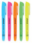 A Picture of product UNV-08857 Universal™ Pocket Highlighters Assorted Ink Colors, Chisel Tip, Barrel Dozen