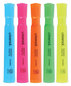 A Picture of product UNV-08860 Universal™ Desk Highlighters Assorted Ink Colors, Chisel Tip, Barrel 5/Set