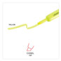 A Picture of product UNV-08861 Universal™ Desk Highlighters Fluorescent Yellow Ink, Chisel Tip, Barrel, Dozen