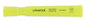 A Picture of product UNV-08861 Universal™ Desk Highlighters Fluorescent Yellow Ink, Chisel Tip, Barrel, Dozen