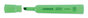 A Picture of product UNV-08862 Universal™ Desk Highlighters Fluorescent Green Ink, Chisel Tip, Barrel, Dozen