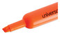 A Picture of product UNV-08863 Universal™ Desk Highlighters Fluorescent Orange Ink, Chisel Tip, Barrel, Dozen
